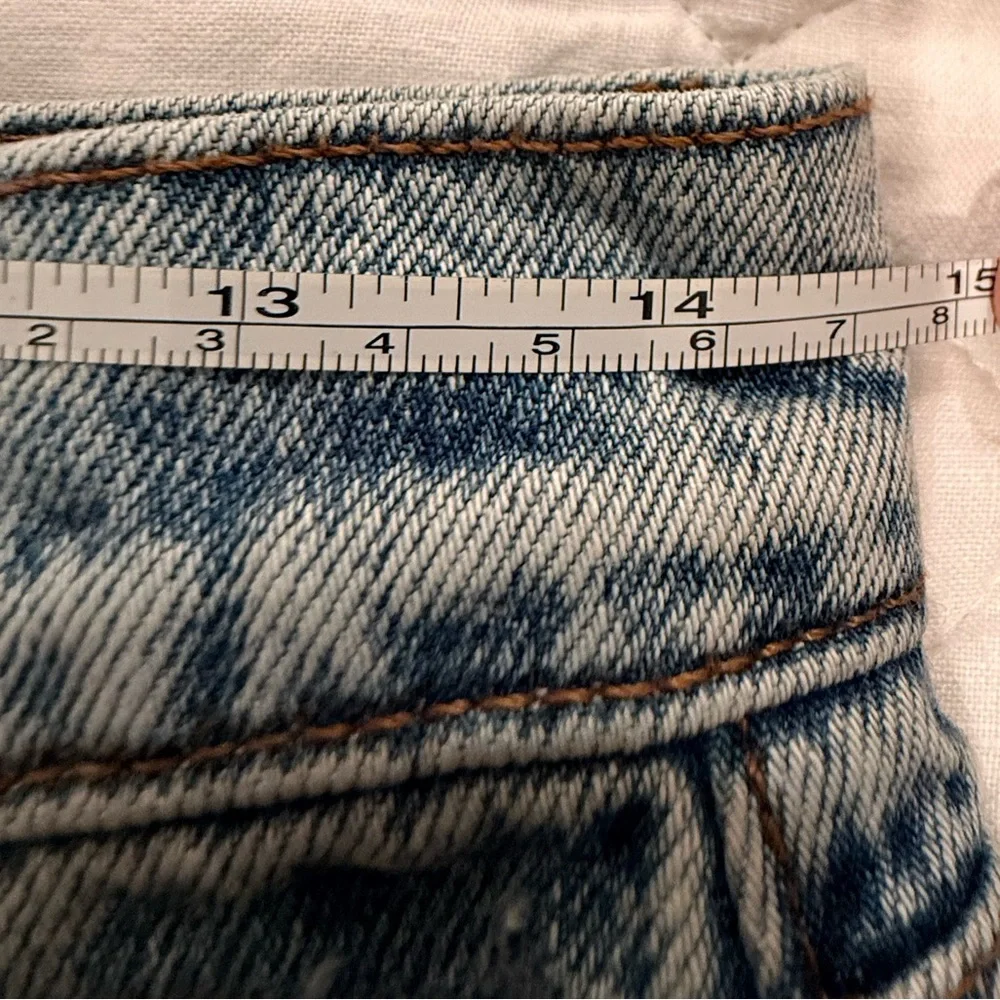 BLDWN Vintage Straight Denim 100% Cotton Women's Button Zip Pockets Vintage Blue - Picture 15 of 17